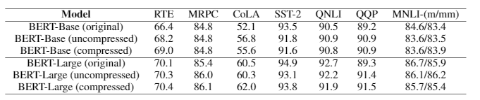 1-bit Adam convergence table